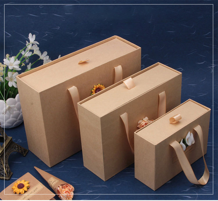抽屉式牛皮纸礼物盒(图1)