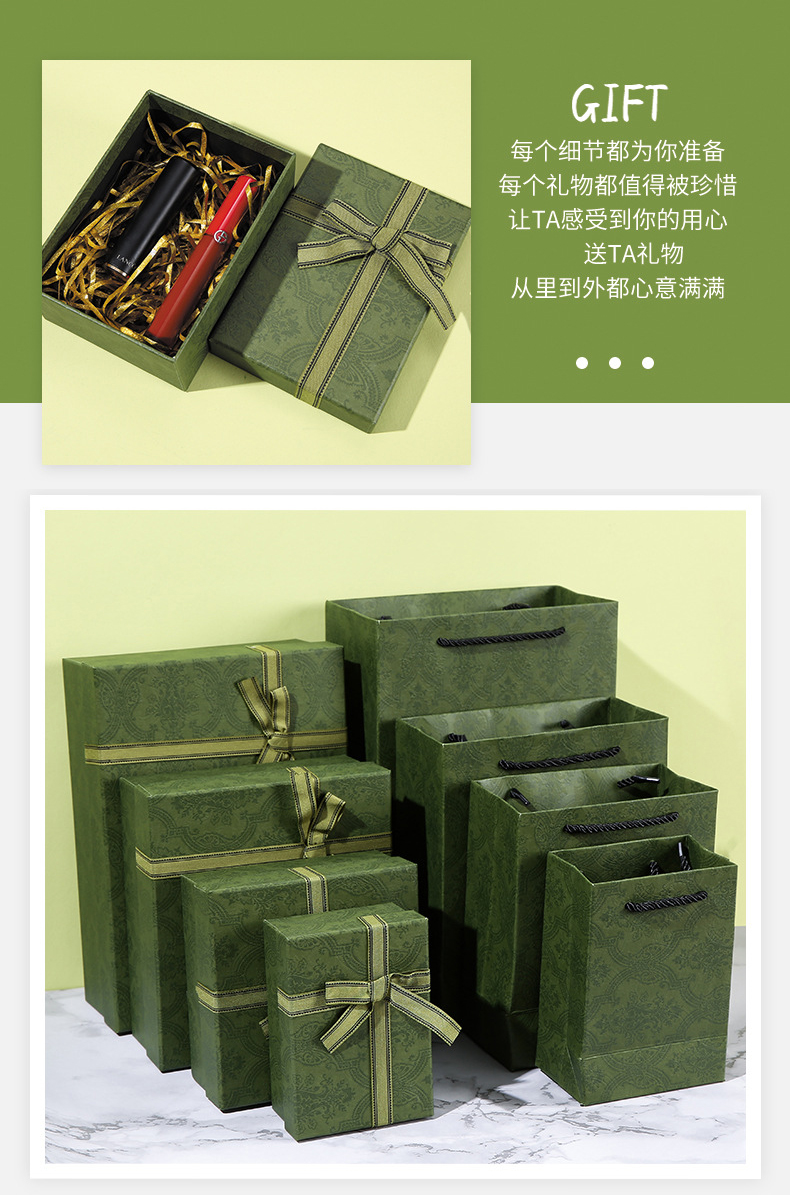 墨绿色化妆品礼盒(图2)